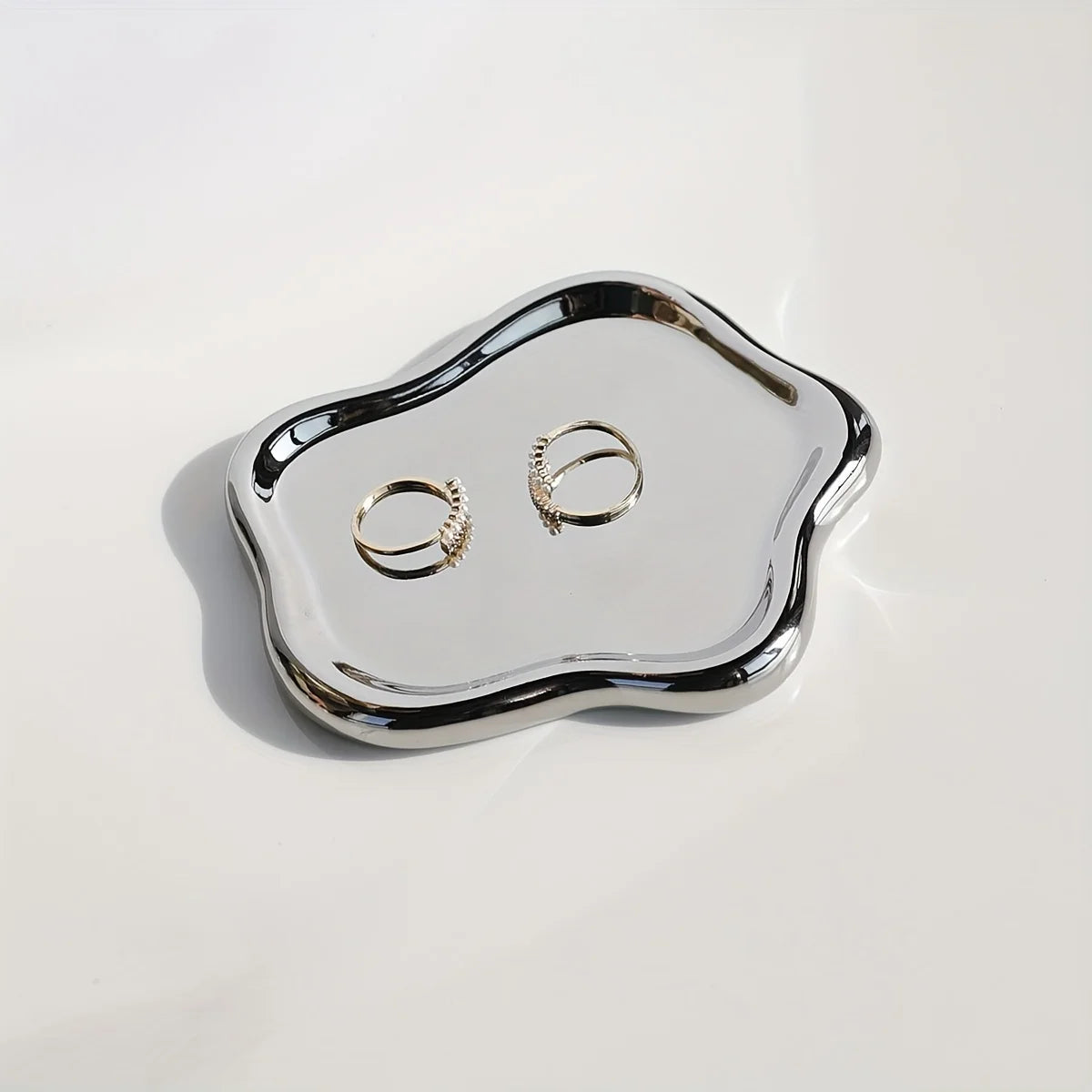 Ceramic Jewelry Tray, Cloud Shape Trinket Dish Vanity Organizer Tray For Jewelry, Ring Trinket Dish, Key Tray Jewelry Holder