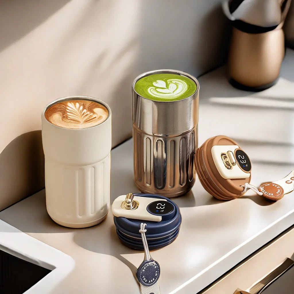 Smart Coffee Thermos Mug – 316 Stainless Steel Travel Cup with Temperature Display – Insulated Car Mug for Tea & Coffee On the Go